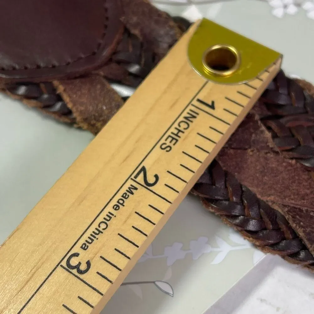 NWT Lucky Brand braided leather belt size S .